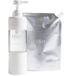 Dirt Laundry Detergent Starter Pack– Includes 1 x 475ml Glass Dispenser Bottle (full) + 1 x 425ml Refill Pack