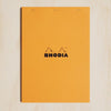 Rhodia - Pad #18 - Top Stapled - 5X5 Grid - A4 - Orange - Raw Cottage