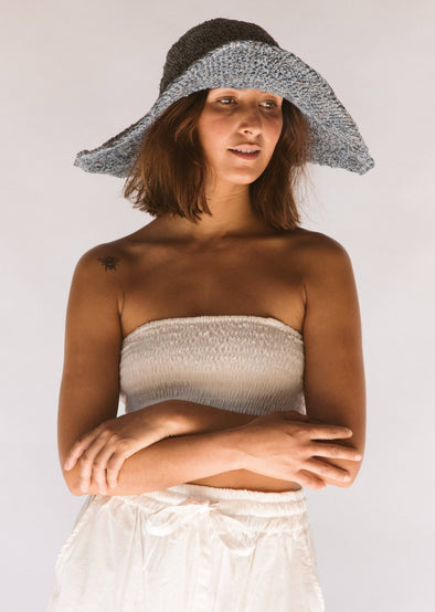 Janis Wide Brim Hat // Denim