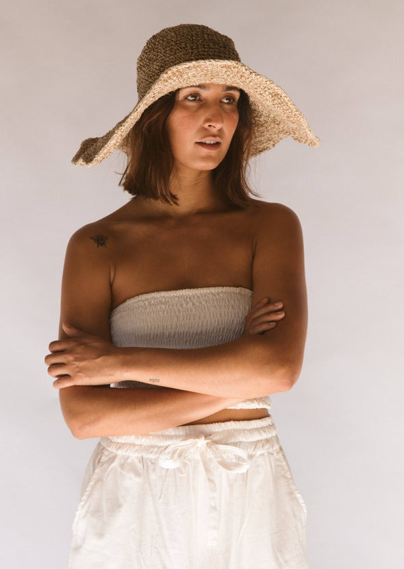 Janis Wide Brim Hat - Natural