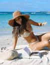 Janis Wide Brim Hat - Clay