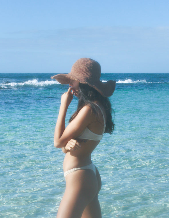 Janis Wide Brim Hat - Clay