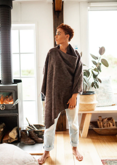 Hobo and Hatch Poncho - Chestnut