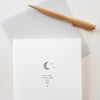 Love you to the moon and back Greeting Card with matching envelope - East of India