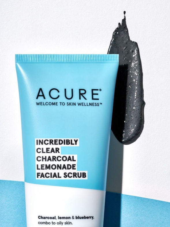 Acure - Incredibly Clear Charcoal Lemonade Facial Scrub - 118ml - Raw Cottage