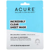 Acure - Incredibly Clear Sheet Mask - 20ml - Raw Cottage