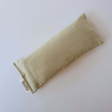 Butterfly & Bloom – Aromatherapy Weighted Eye Pillow – Peppermint Blend Scented - Grey/Natural Taupe