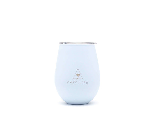 Caye Life - ‘Santorini’ Thermo Cup - Ice Blue Matte 360ml - Raw Cottage
