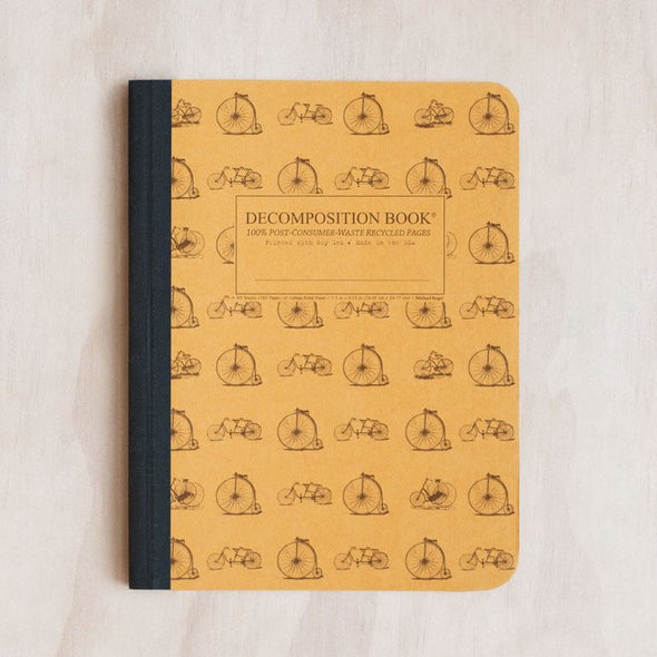 Decomposition - Notebook - Ruled - Large - Vintage Bicycles