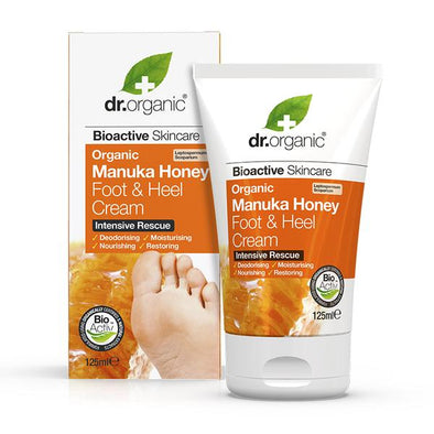 Dr. Organic Manuka Honey Foot & heel Cream – Intensive Rescue – 125ml
