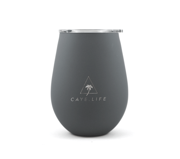 Caye Life - ‘Capri’ Thermo Cup - Steel Grey Matte 360ml - Raw Cottage