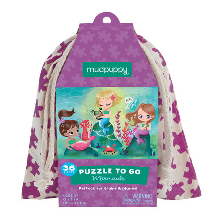 Mudpuppy - Puzzle To Go - Mermaids - Raw Cottage