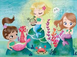Mudpuppy - Puzzle To Go - Mermaids - Raw Cottage