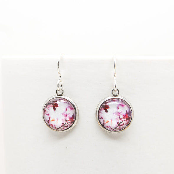 Myrtle & Me – Spring Blossom – Pink Drop Earrings - Raw Cottage