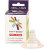 Safe-T-Bottle – Teats – Slow Flow – Pack of 3