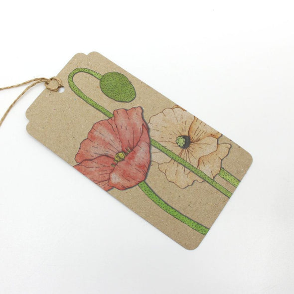 Sow N Sow - Recycled Gift Tags - 10 pack - Poppy Design