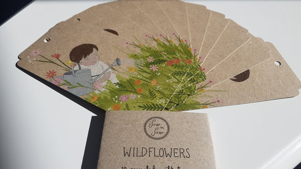 Sow N Sow - Recycled Gift Tags - 10 pack - Wildflowers Design