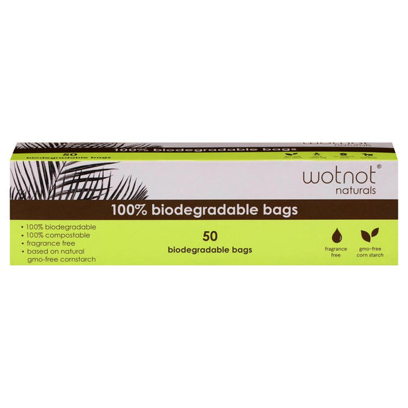 Wotnot Biodegradable Nappy Bags – 50 pack - Raw Cottage