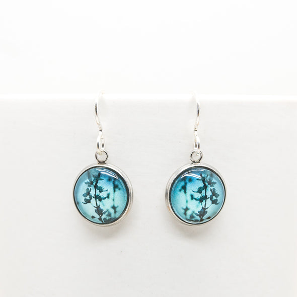 Myrtle & Me – Spring Blossom - Blue Drop Earrings - Raw Cottage