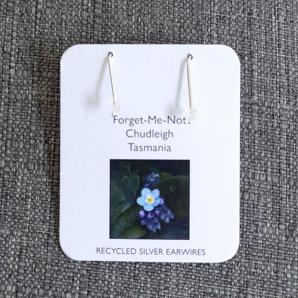Myrtle & Me – Forget-Me-Not Drop Earrings - Raw Cottage