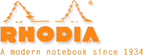 Rhodia - Pad #18 - Top Stapled - 5X5 Grid - A4 - Orange - Raw Cottage